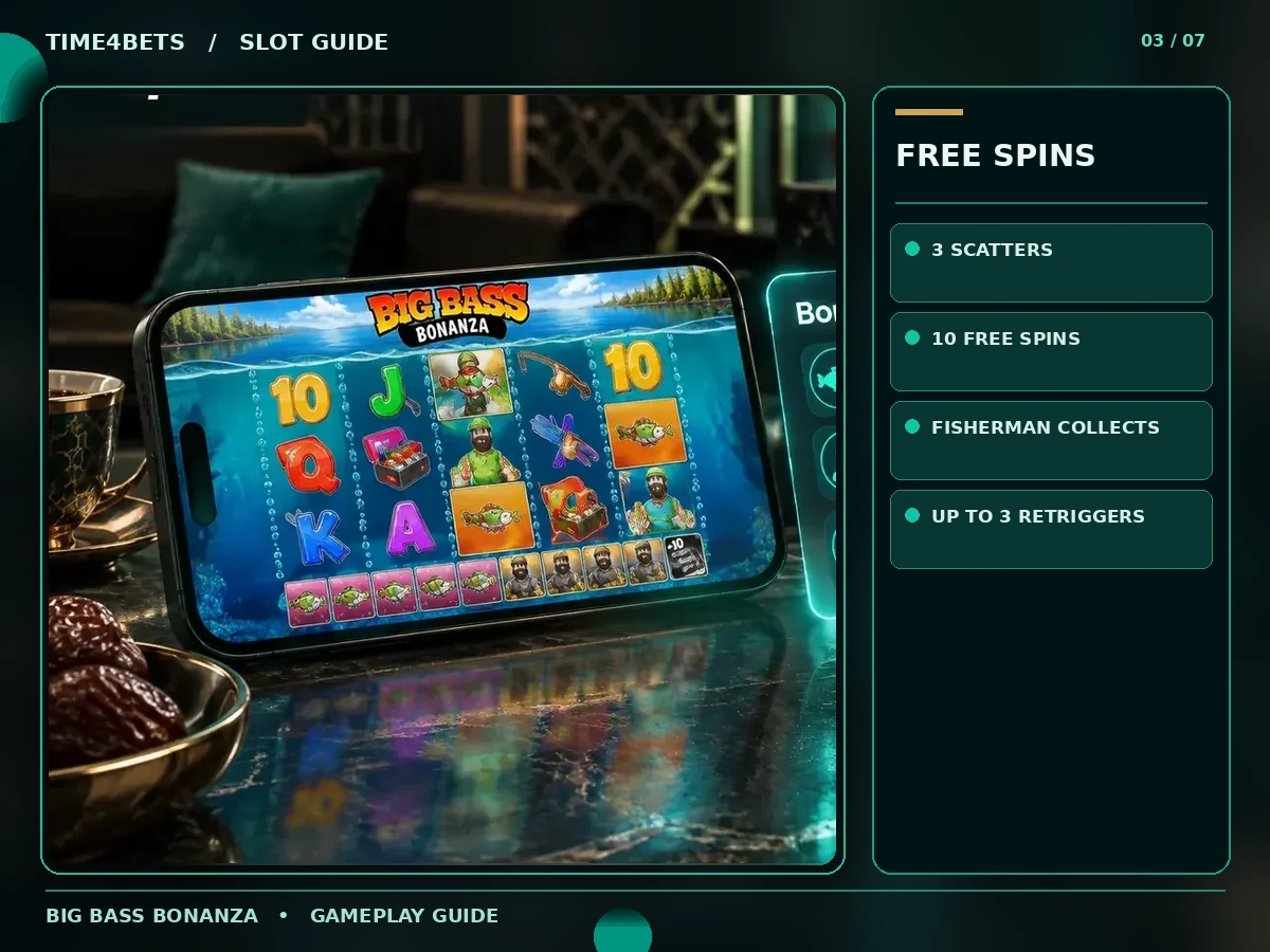 Big Bass Bonanza bonus and free spins mechanics