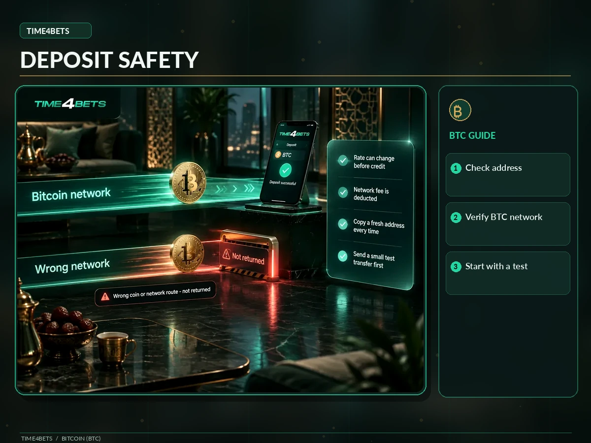 Important precautions for Bitcoin transfers