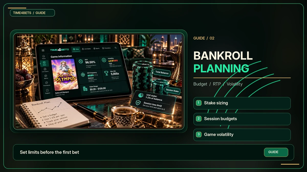 Casino bankroll, budget and RTP planning