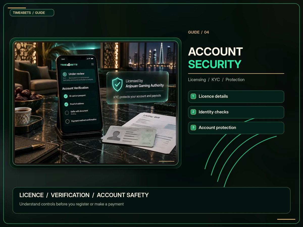 Casino licence, KYC and account protection