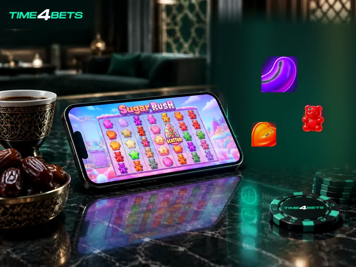 Sugar Rush free spins and grid multipliers on a smartphone