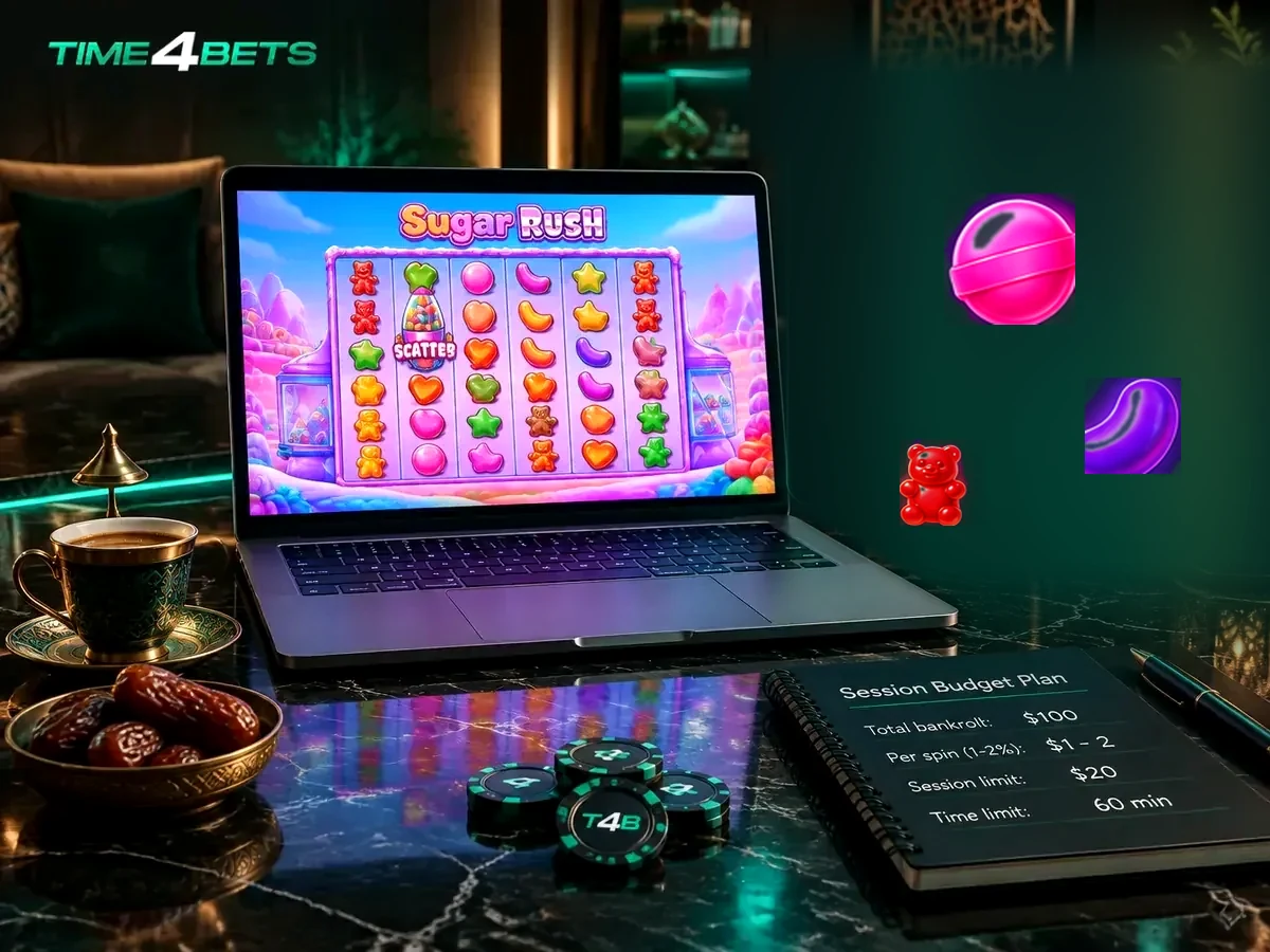 Sugar Rush casino play with a personal session budget