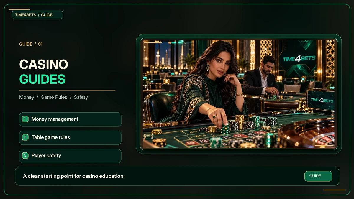 Time4Bets casino learning guides overview