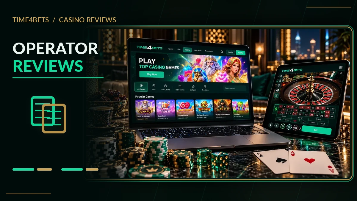 Time4Bets casino operator reviews gallery
