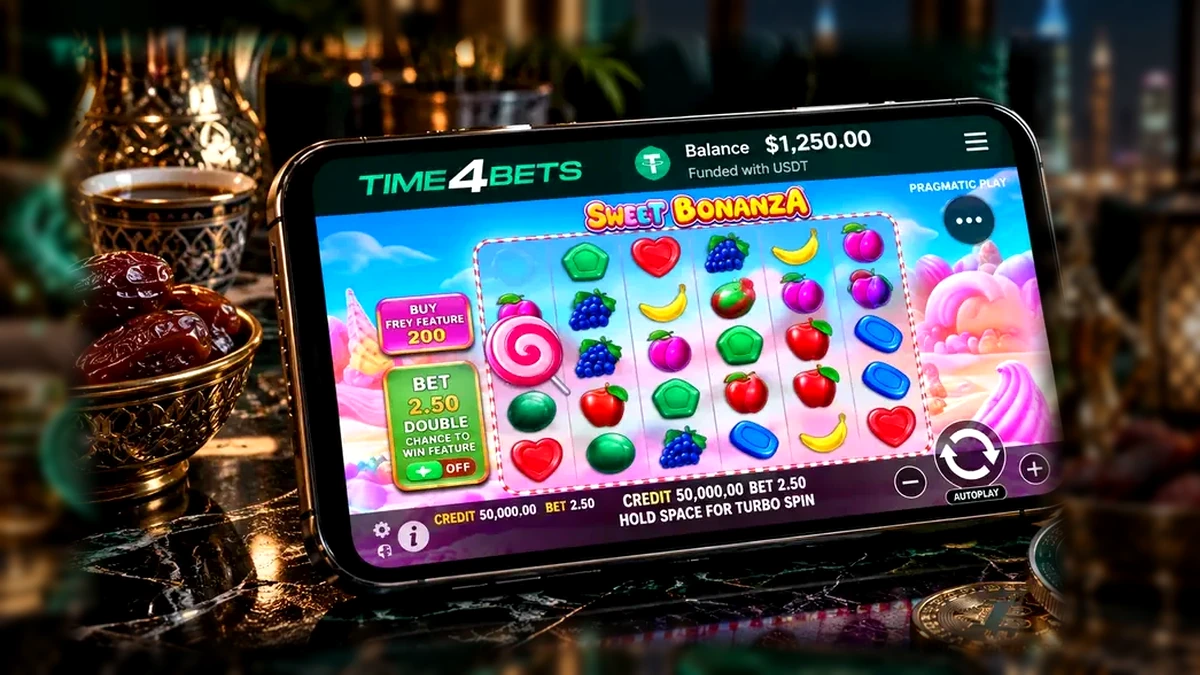 Crypto funded slot betting and USD balance at Time4Bets