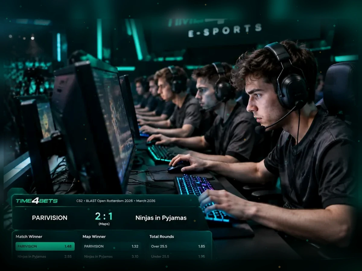 Esports disciplines and teams at Time4Bets