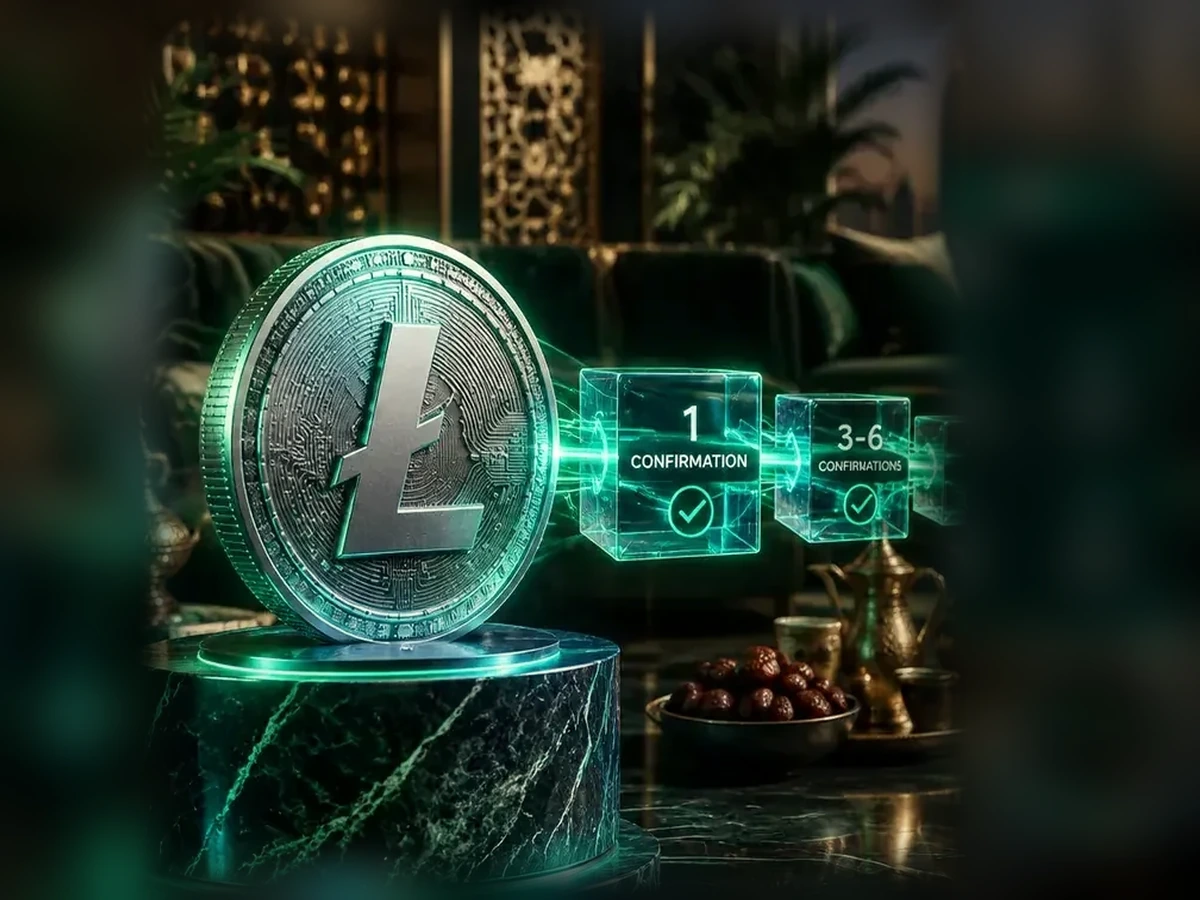 Litecoin coin and blockchain confirmation process