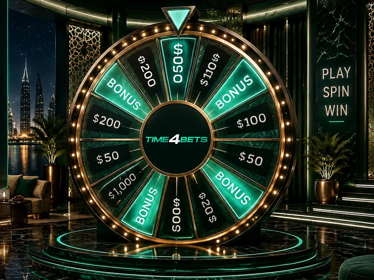 Live casino game show bonus wheel at Time4Bets