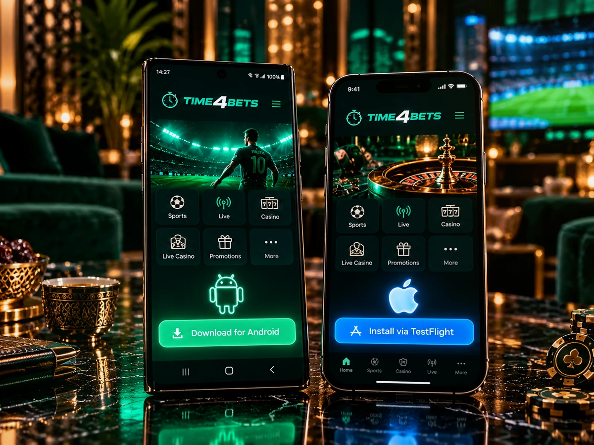 Sign in to Time4Bets through desktop and mobile casino access