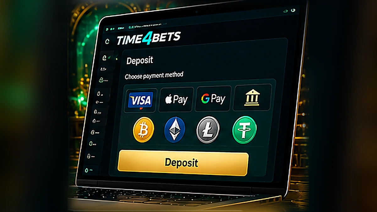 Time4Bets online casino payment cashier