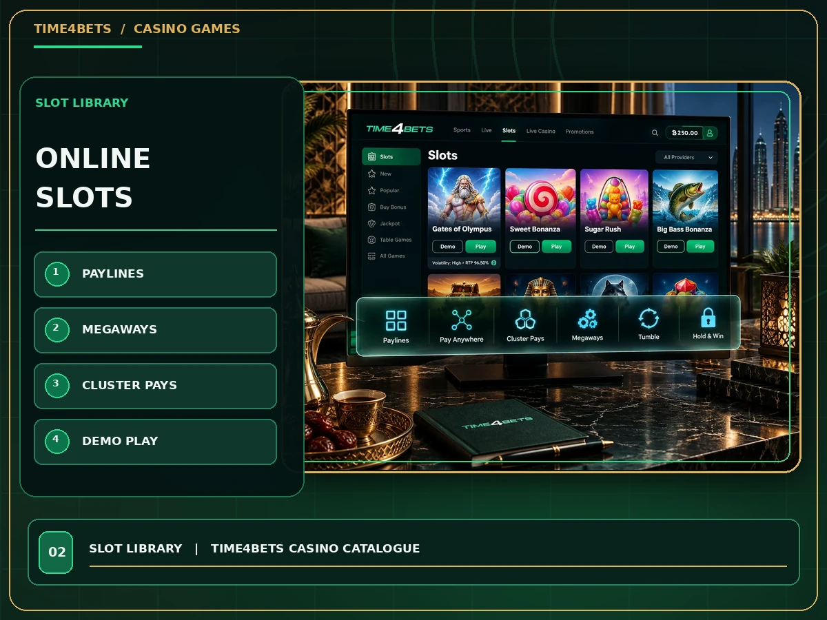Time4Bets online slots and different slot mechanics