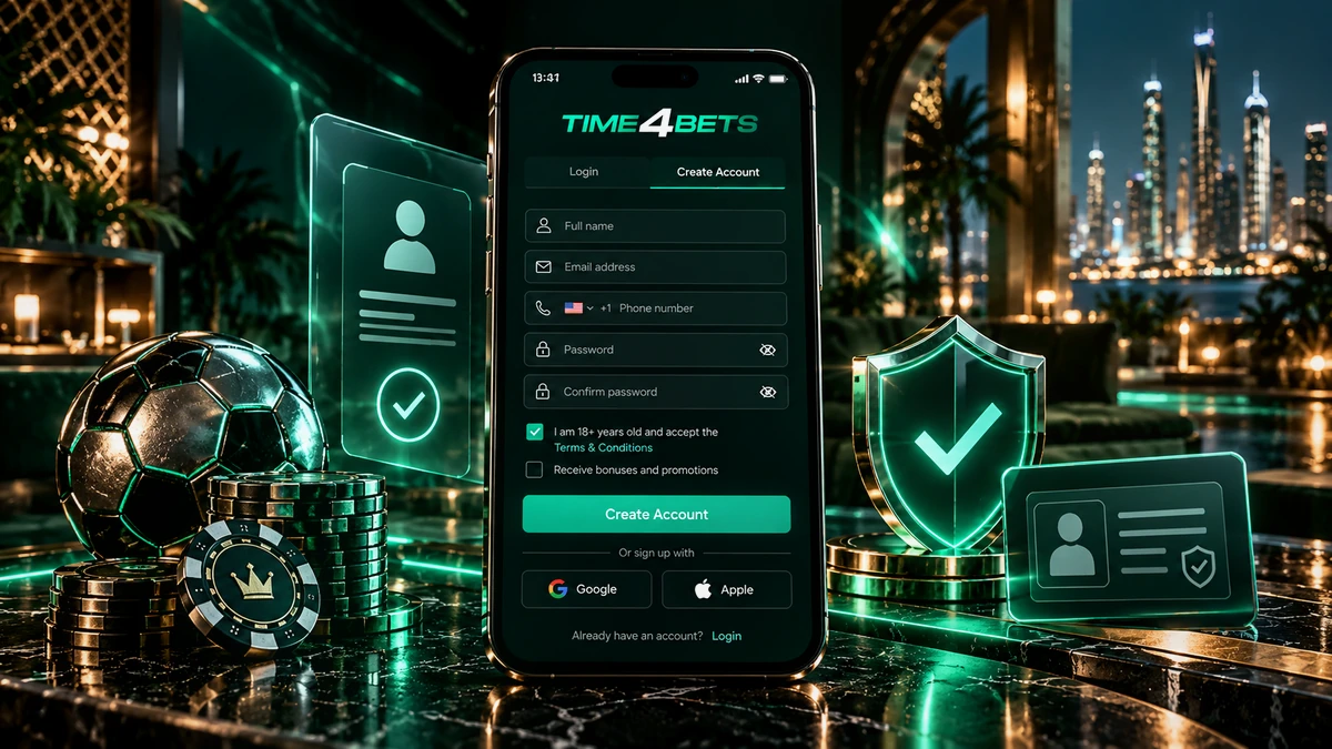 Time4Bets login and password recovery on a secure smartphone