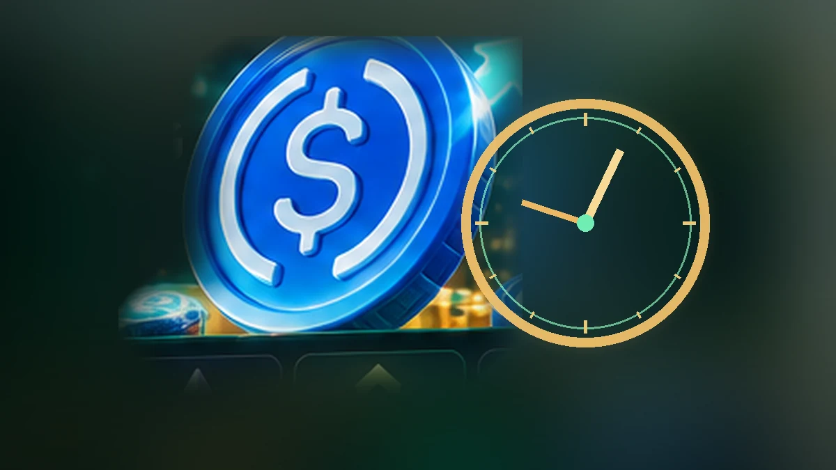 USD Coin blockchain transactions and confirmation timing